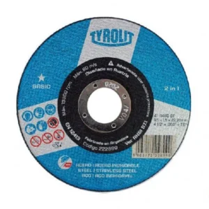 TYROLIT disco corte BASIC aceros y aceros inoxidables amoladora eje 22.23mm