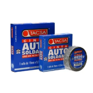 TACSA cinta aislante de PVC AUTOSOLDABLE NEGRA A-19mm L-4.57mts E-0.76mm ROLLO