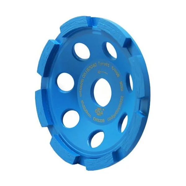 TYROLIT copa diamantada STANDARD desbaste y terminación amoladora eje 22.23mm - Imagen 3