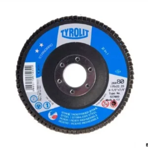 TYROLIT disco flap óxido de zirconio STANDARD metales amoladora eje 22.23mm