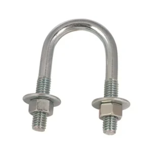 PERFECTO abrazadera U-BOLT acero zincado con rosca para cañerias