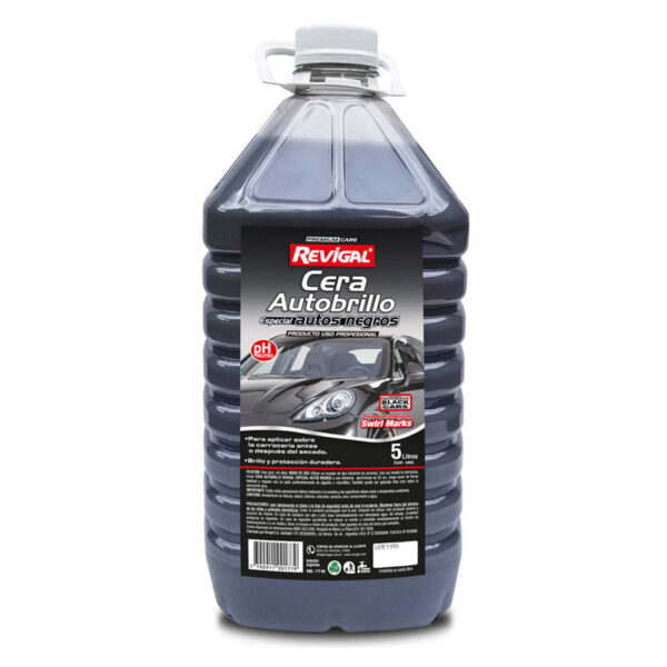REVIGAL cera AUTOBRILLO ESPECIAL AUTOS NEGROS carrocerías automotor x5lts BIDÓN