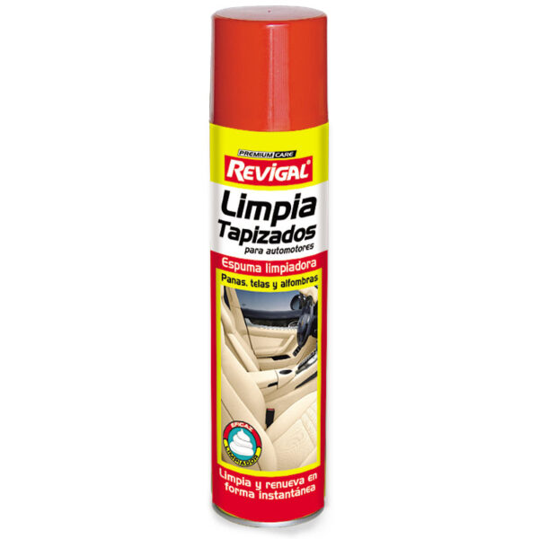 REVIGAL espuma LIMPIA TAPIZADOS panas telas y alfombras automotor x440cc METÁLICO AEROSOL