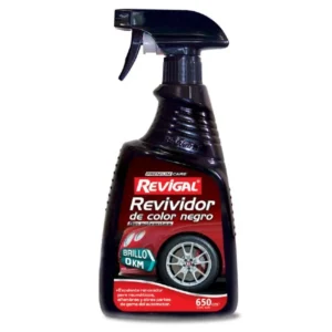 REVIGAL líquido REVIVIDOR DE COLOR NEGRO neumáticos alfromas y gomas x650cc ATOMIZADOR