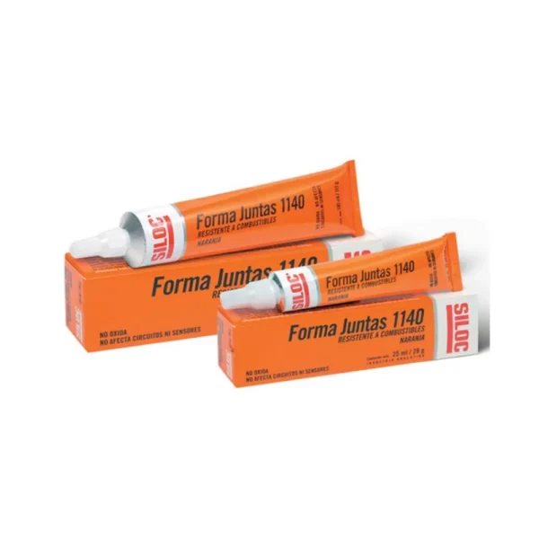 SILOC formador juntas 1140 NARANJA resiste combustibles AUTOMOTOR E INDUSTRIAL 25ml ESTUCHE