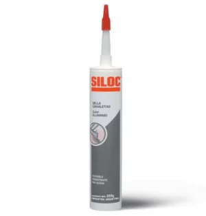 SILOC sellador multiuso SELLA CANALETAS ALUMINIO canaletas y zingueria 265g CARTUCHO