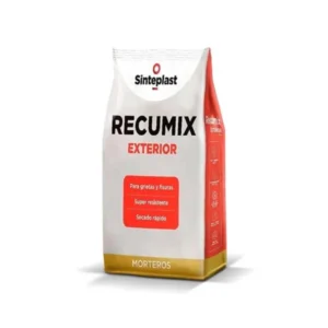 SINTEPLAST RECUMIX EXTERIOR mezcla cementicia plástica grietas y fisuras