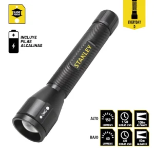 STANLEY linterna DE MANO LED EVERYDAY D 150 lm foco ajustable