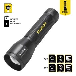 STANLEY linterna DE MANO LED EVERYDAY D 380 lm foco ajustable