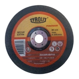 TYROLIT disco desbaste SECUR EXTRA fundiciones amoladora CENTRO DEPRIMIDO eje 22.23mm
