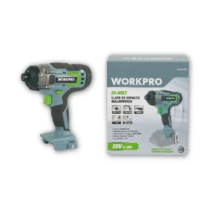 WORKPRO LLAVE DE IMPACTO INALÁMBRICA 20V ion litio potencia 2600 RPM