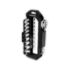 WORKPRO JUEGO TUBOS 23 piezas BOCALLAVES 1/4 + 3/8 con rack rotable encastre
