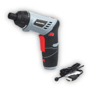 WORKPRO DESTORNILLADOR 4.0V ion litio USB con puntas Bivolt