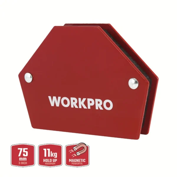 WORKPRO ESCUADRA imantada para soldar 75 a 115mm HEXAGONAL