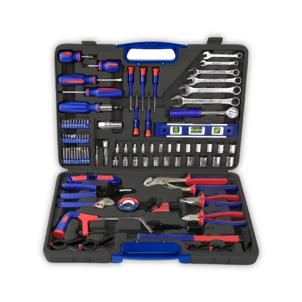 WORKPRO JUEGO HERRAMIENTAS 139 piezas MULTIPROPÓSITO para hogar CAJA PLÁSTICA