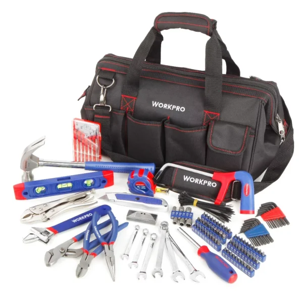 WORKPRO JUEGO HERRAMIENTAS 155 piezas BOLSO