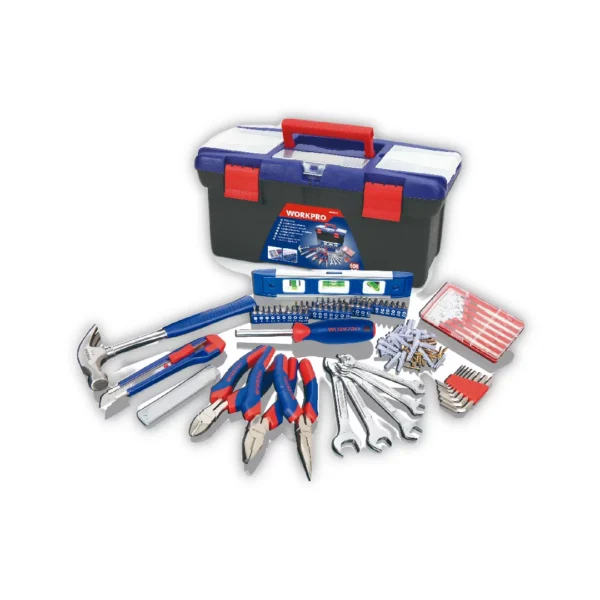 WORKPRO JUEGO HERRAMIENTAS 169 piezas CAJA PLÁSTICA