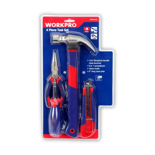 WORKPRO JUEGO HERRAMIENTAS 4 piezas
