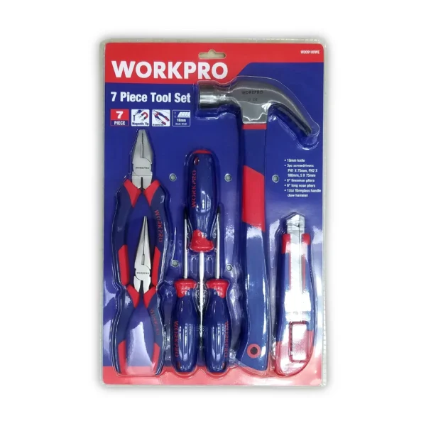 WORKPRO JUEGO HERRAMIENTAS 7 piezas