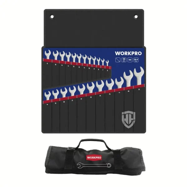 WORKPRO JUEGO LLAVES COMBINADAS 23 piezas métricas