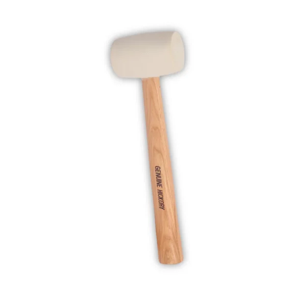 WORKPRO MAZA DE GOMA 450gr (16oz) maciza mango de MADERA
