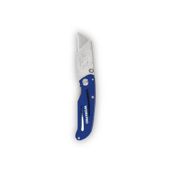 WORKPRO NAVAJA PLEGABLE aleación zinc + 10 cuchillas